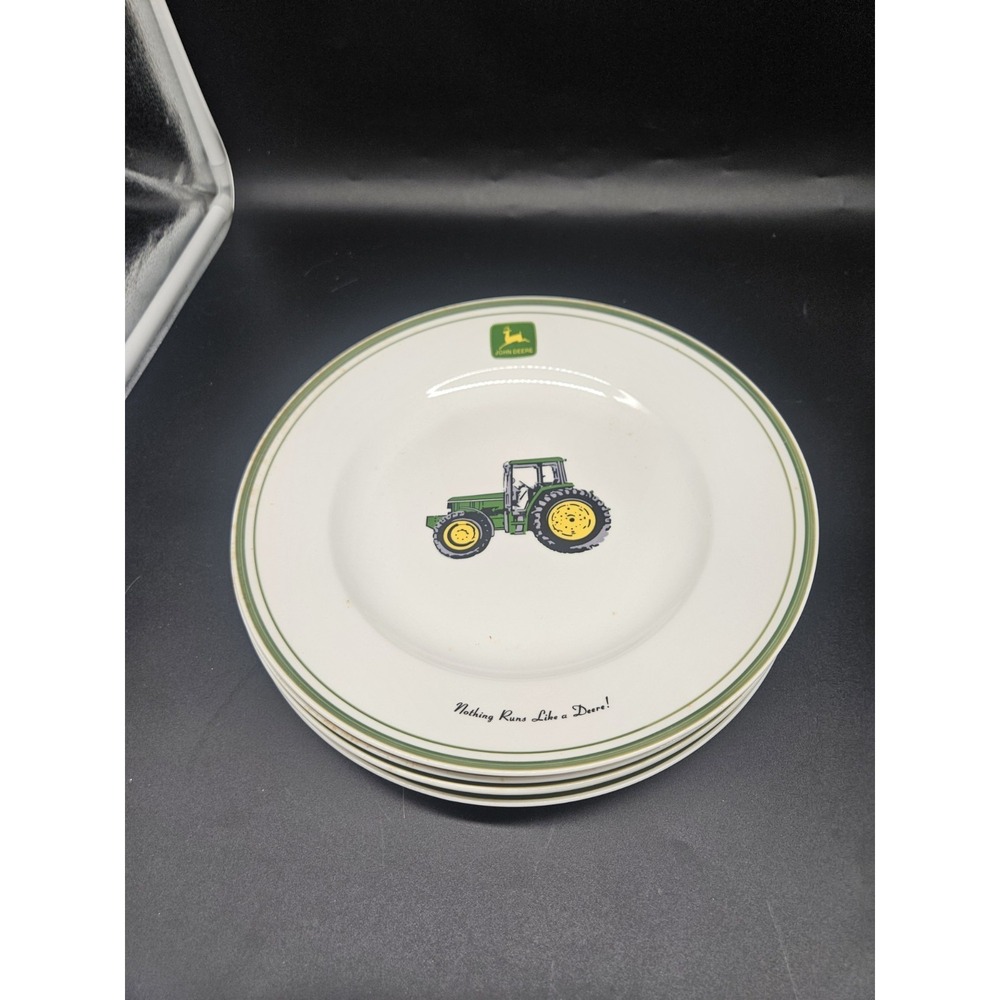 Lot Of 4 John Deere Gibson Dinner Plates 11 1/4 Inch